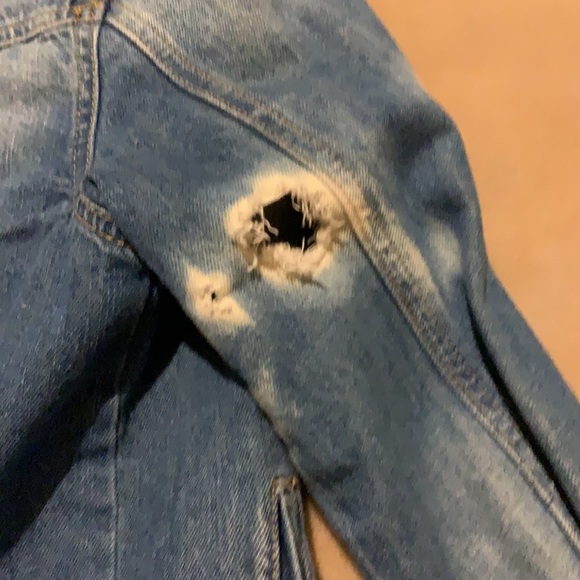 Distressed Jean Jacket - Picture 4 of 5